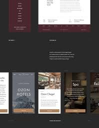 Ozon Hotels Website On Behance Hotel Website Hotel Template Site