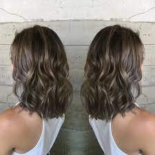 Smokey Ash Balayage For Shoulder Length Hair Shoulderlengthbrunettehair Brown Hair Balayage Ash Hair Color Hair Styles