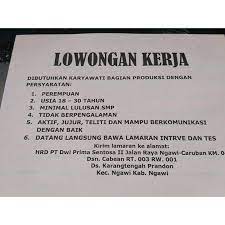 Lowongan kerja di dki jakarta juli 2021 temukan loker terbaru yang sesuai dengan lokasi, pendidikan, dan minat anda. Loker Pertanian Ngawi Jadwal Syarat Dan Cara Pendaftaran Pppk P3k Kab Ngawi 2021 2021 Portal Informasi Lowongan Kerja Terbaru Daerah Cikarang Bekasi Karawang Bogor Jakarta Dan Tangerang Untuk Lulusan Sma Smk