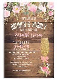 Rustic Brunch And Bubbly Invitation 2 Bridal Shower Brunch Invitations Bridal Brunch Invitations Bubbly Bridal Shower