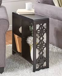Slim Side Table With Cutout Accents Slim Side Table Small End Tables End Tables