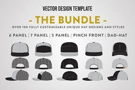 50 Off Hat Template Bundle Pack By Template Haven On Creativemarket In 2020 Hat Designs Hat Template Panel Hat