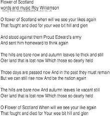 Scottish national anthem + lyrics scottish national anthem. Flower Of Scotland National Anthem Irish Songs Scotland Irish Lyrics