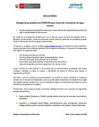 De folio solicitud cmas por este medio solicito a usted de la manera m as. Tramite Sedapal Conoce Aqui Como Se Realiza El Tramite Para Solicitar Conexion De Agua Nndc Lima Peru21