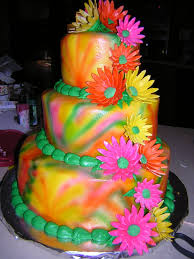Tie Dye Wedding Cake Rainbow Wedding Cake Wedding Cake Hippie Rainbow Wedding