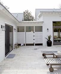 Farmhouse Style Two Ways Pool House Bathroom Outdoor Pool Bathroom Outdoor Pool Shower