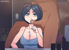 This chick doesnt need toothpaste when she has spunk