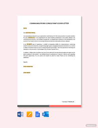 Maybe you would like to learn more about one of these? Communications Consultant Cover Letter Template Free Pdf Google Docs Word Apple Pages Template Net In 2021 Cover Letter Template Free Job Cover Letter Cover Letter Template