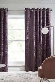 Next eyelet curtains chocolate with red velvet rose detail 53 x 54. Purple Curtains Blinds Purple Blackout Lined Curtains Next