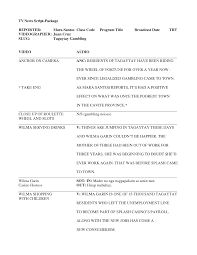 Image Result For News Broadcast Script Template Script Writing Script Writing Templates