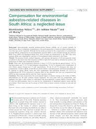 Mesothelioma compensation payouts western australia. Pdf Compensation For Environmental Asbestos Related Diseases In South Africa A Neglected Issue