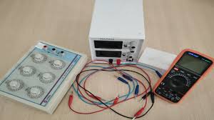 آزمایش اندازه گیری مقاومت درونی باتری، منبع تغذیه و ولت متر