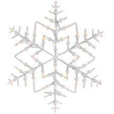 Northlight 18 White Lighted Snowflake Christmas Window Silhouette Decoration Snowflake Lights Christmas Window Light Display