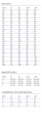 Underwear Measurement Chart Girl Underwear Size Chart Donna