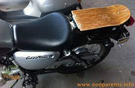 A Motorbike Pillion Seat Made From A Skateboard Totally Rad Motorbikes Skateboard Moped