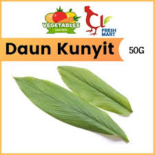 Bahan yang diperlukan untuk membuat gulai daging kambing 1 lembar daun kunyit, ikat 2 lembar daun salam Daun Kunyit Tumeric Leaves 50g