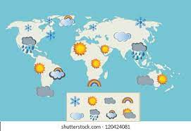 Weather Around The World Map Weather World Map Retro Style Stock Vector (Royalty Free) 120424081 |  Shutterstock