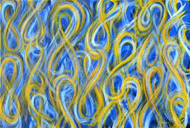 Mixing pigments for the purpose of creating realistic paintings with diverse color gamuts is known to have been practiced at least since ancient greece (see history section). Blue And Yellow Figure Eight Study No 2 Painting By Michael Morgan