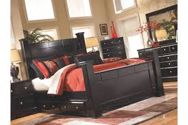 Shay King Poster Storage Bed Ashley Furniture Homestore Furniture Ashley Bedroom Furniture Sets Black Bedroom Furniture