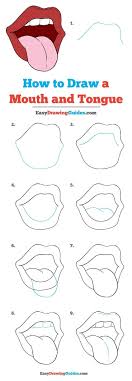 Wie Zeichnet Man Einen Mund Und Eine Zunge Ein Wirklich Einfaches Zeichnungs In 2020 Drawing Tutorial Easy Drawing Tutorial Easy Drawings