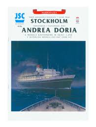 From wikimedia commons, the free media repository. Exklusivmodell Passagierschiffe Andrea Doria Stockholm 1 250 Fentens Kartonmodellbau