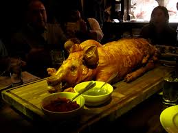 Estalibshed 1904, the ace hotel was formerly the breslin and, though the bar & dining room gained new owners with their own ideas along with the hotel in 2009. Whole Suckling Pig At The Breslin Bar Dining Room Gastropub American Midtown West Nyc Restaurant Reviews Donuts4dinner Com