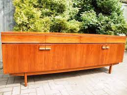 8ft Mid Century Modern Teak Danish 1960s Credenza Sideboard Record Cabinet Ebay Teak Credenza Teak Sideboard