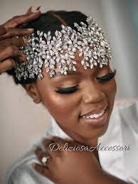 Large Bridal Forehead Headpiece Big Wedding Diamond Headband Etsy In 2021 Headpiece Wedding Headpiece Diamond Hair