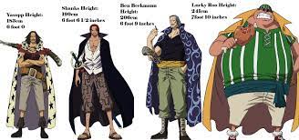 Check spelling or type a new query. Official Heights Of The Red Hair Pirates Main Members Including Shanks Stated By Oda Onepiece