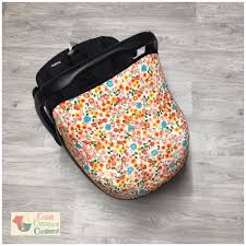 Flower Car Seat Hood Maxi Cosi Cabriofix Pebble Universal Carseat Cover Sun Canopy New Baby Sunshade Baby Sun Cover Baby Capsule Carrier New Baby Products Traveling With Baby Baby Accessories
