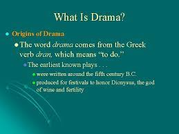 Drama is a type of narrative, usually fictional, that is performed. Drama What Is Drama A Drama Is A
