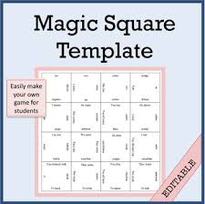 We did not find results for: Magic Squares Template Worksheets Teaching Resources Tpt