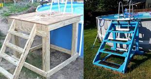 With terms to memorize and items to consider, it's no wonder that many of us end up at the mercy of the local pool maintenance guy or pool shop. Guide To Creating Diy Walk In Steps For Above Ground Pool Above Ground Pool Ladders Steps For Above Ground Pool Above Ground Pool Slide