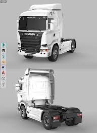 Scania R730 V8 3d Model Real Model 3d Model Trucks