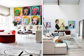 Often design incorporates female silhouettes, cartoon characters and images of celebrities. Pop Art Kunst Im Interieur 20 Ideen Fur Stimmungsvolle Einrichtung