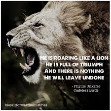 He Is Roaring Like A Lion Like A Lion Lion Roar