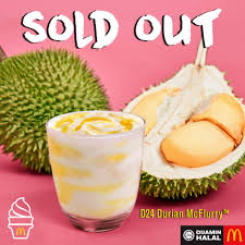 Durian season in malaysia d606 from may 1 to july 5, 2017 What Mcdonald S Malaysia Has Already Sold Out Its Durian Ice Cream