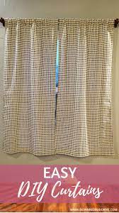 Easy Diy Curtains Simple Curtains Easy Curtain Tutorial Curtain Pattern Sewing Curtains Curtain Sewing Pattern Sewing Curtains Tutorial Diy Curtains