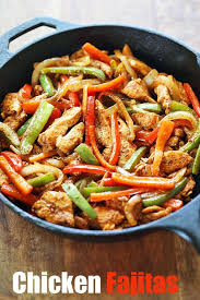 Skillet Chicken Fajitas Are So Easy To Make And Their Seasoning Is Amazing Simply Pan Fry Peppers And Fajita Recipe Easy Chicken Fajitas Easy Chicken Recipes