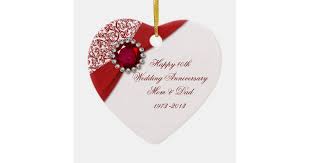 Geburtstagsreime drücken glückwünsche lustig oder tiefsinnig aus. 40 Hochzeitstag Verzierung Keramik Ornament Zazzle Ch