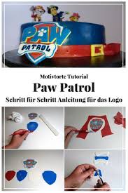 Paw Patrol Kuchen Motivtorte Tutorial Das Logo Motivtorten Tutorial Paw Patrol Kuchen Motivtorte