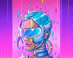 Image of Ilustrasi cyberpunk
