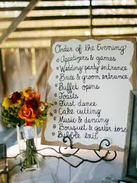 To Keep Everything In Order And Let Guests Know How The Evening Would Proceed A Charmin With Images Order Of Wedding Ceremony Wedding Day Itinerary Wedding Event Planning