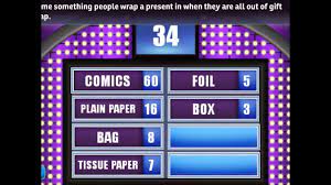 Name Something People Wrap A Present In When They Are All Out Of Gift Wrap Youtube