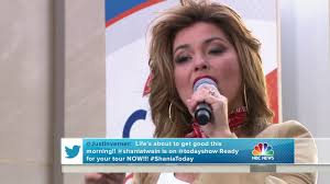 watch shania twain perform im alright on the today show