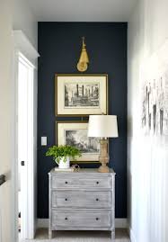 Navy Blue Accent Wall Fancy Farmgirls Rustoleum Smoked Navy Blue Accent Walls Hallway Decorating Hallway Ideas Diy
