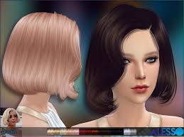 Envy hair mod · 6. Short Hair Inspired In Lady Gaga Found In Tsr Category Sims 4 Female Hairstyles Sims Hair Short Hair Styles Womens Hairstyles