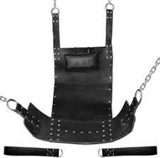 Amazon.com: Hamaca sexual para adultos, de cuero de alta calidad, color  negro real, resistente, con estribos montables [SW-4] : Salud y Hogar