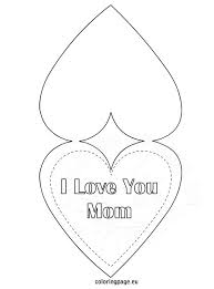 This drawing was made at internet users' disposal on 07 february 2106. Valentines Day Cards For Mom Coloring Pages Novocom Top