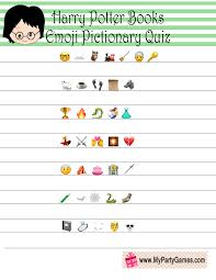1,136 7 a collection of cool harry potter or harry potter style projects i'd love to tackle. Free Printable Harry Potter Books Emoji Pictionary Quiz
